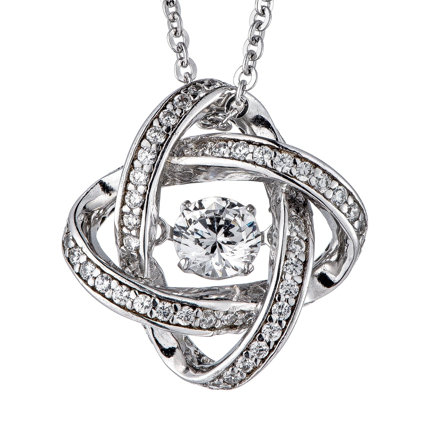 Classic Sterling Silver Pendant Necklace