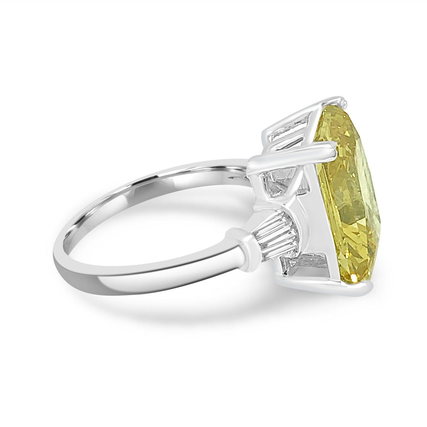 Captivating 10CT Radiant Cut Cubic Zirconia Ring