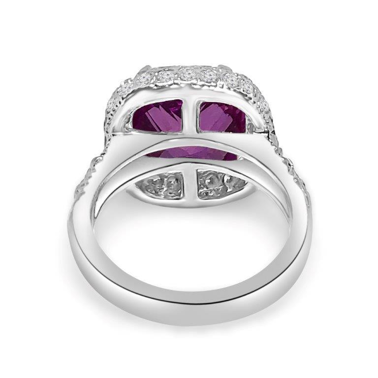 Vintage Style 12CT Cushion Cubic Zirconia Ring