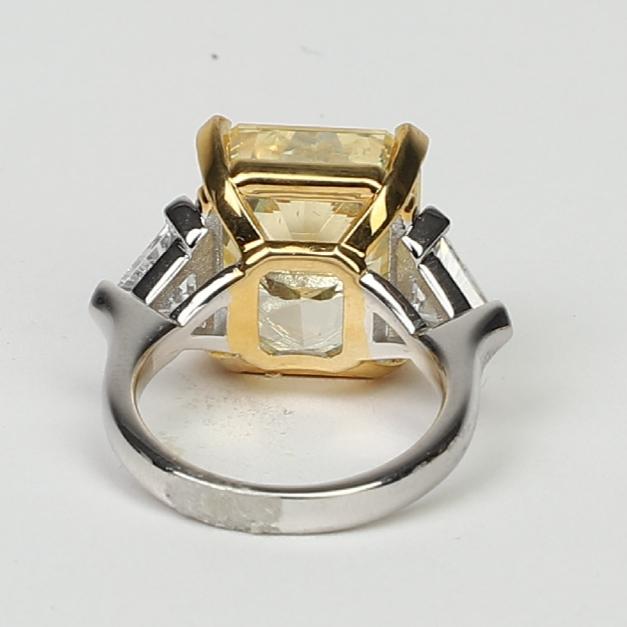 Three stones Cubic Zirconia Engagement Ring