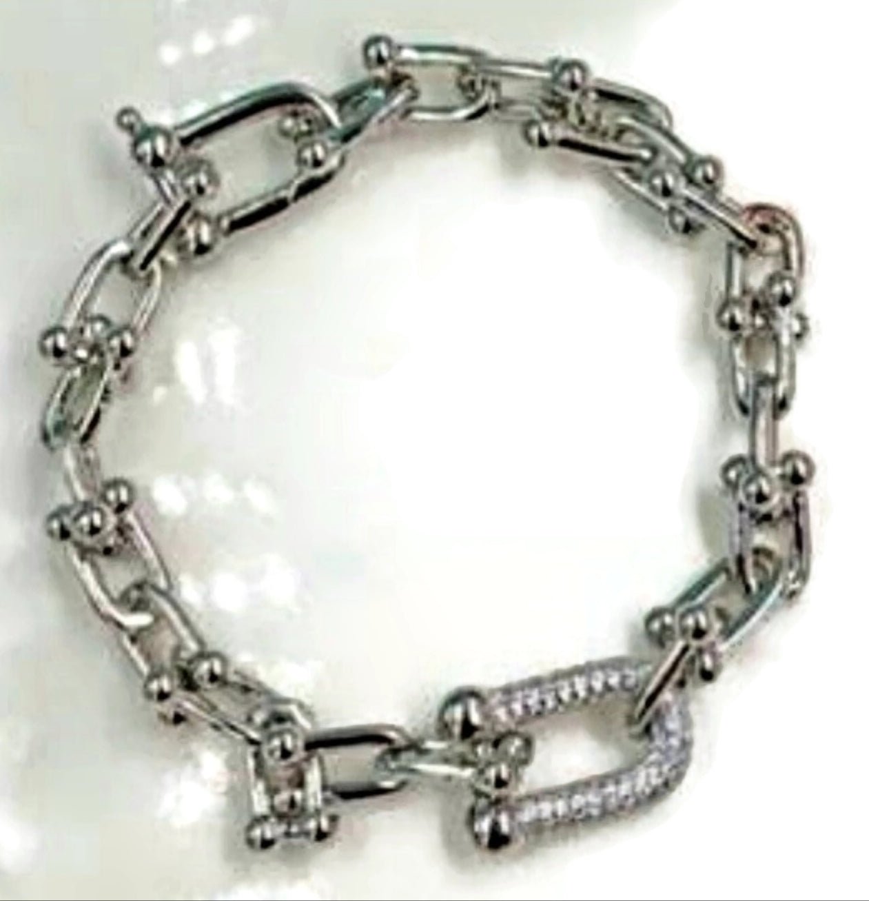 Cubic Zirconia Saddle Bracelet