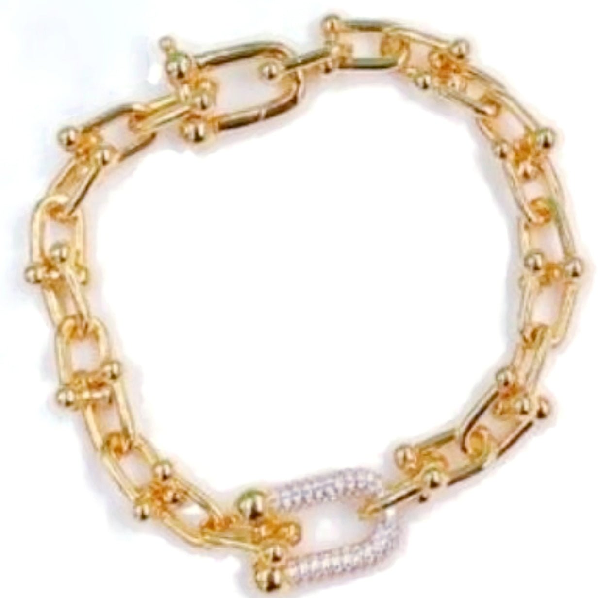 Cubic Zirconia Saddle Bracelet