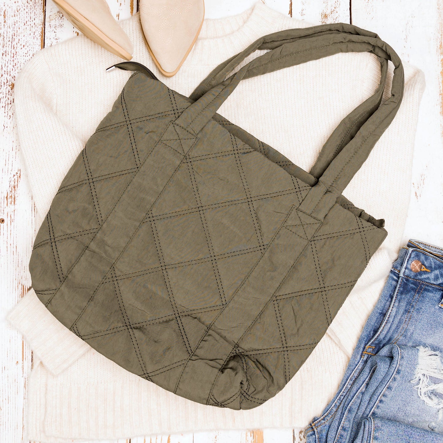 Quilted Tote Bag