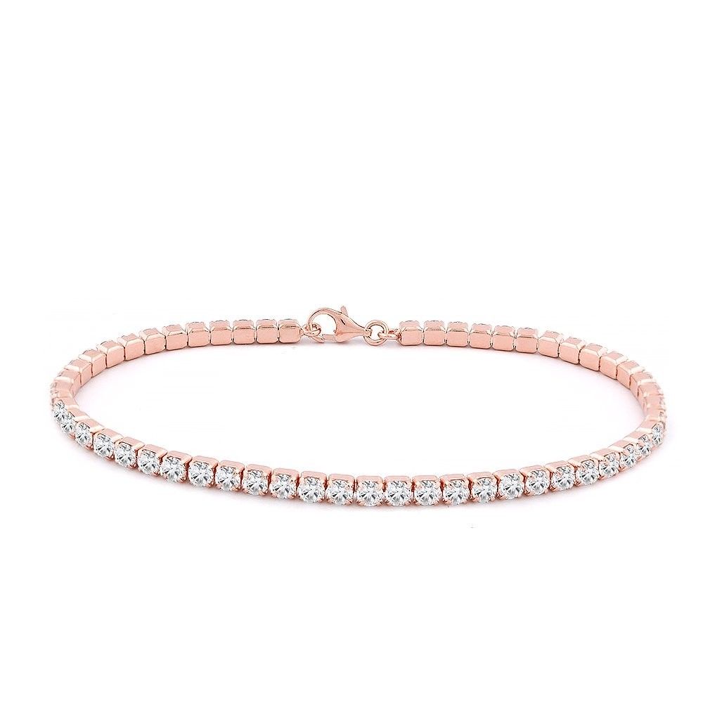 Dainty 5CT Round Cubic Zirconia Tennis Bracelet