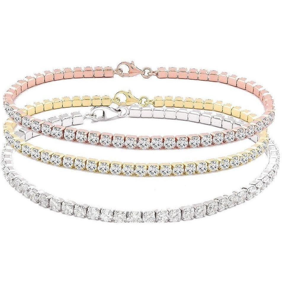 Dainty 5CT Round Cubic Zirconia Tennis Bracelet