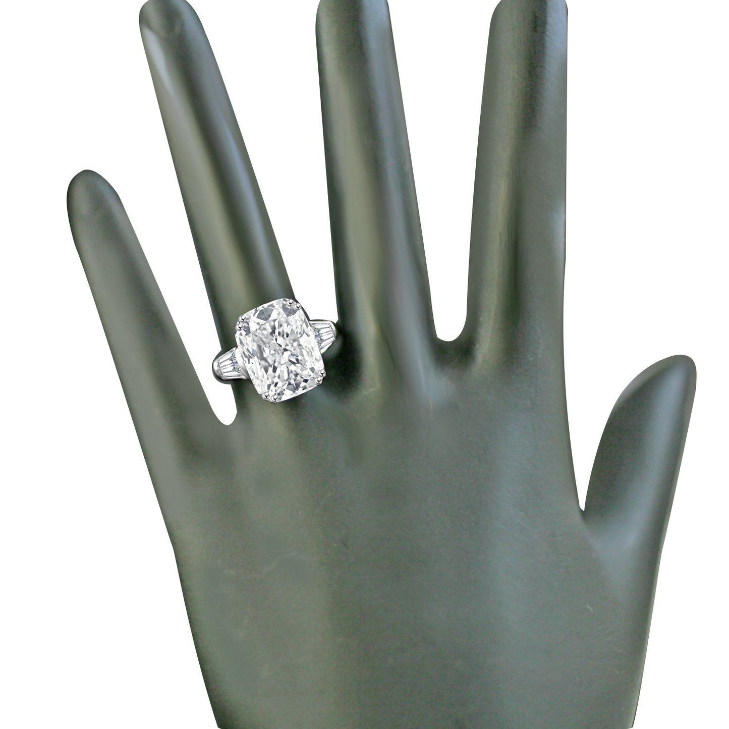 Impressive 5CT Cushion Cut Cubic Zirconia Ring