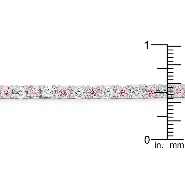 Lace Pink 10CT Cubic Zirconia Tennis Bracelet