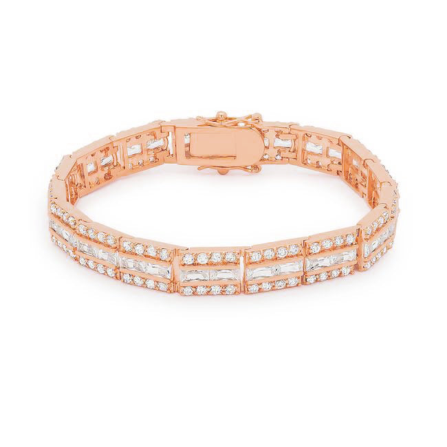 Newport Rose Gold 5.1CT Cubic Zirconia Bracelet