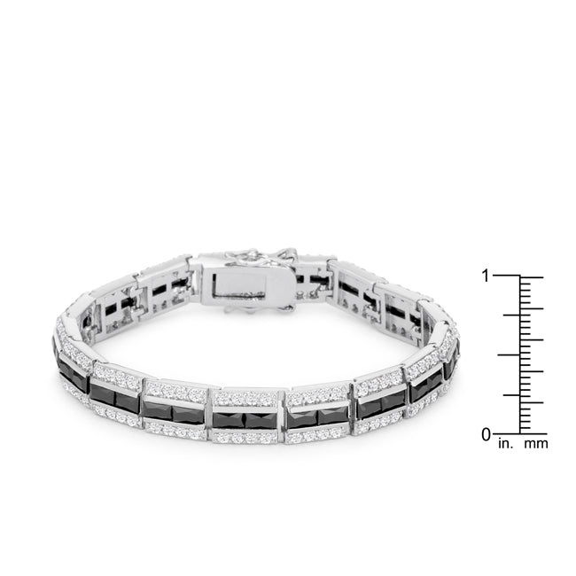 Balboa Black Onyx 5.1CT Cubic Zirconia Bracelet