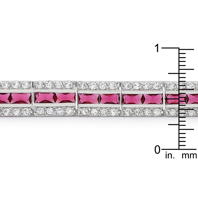 Balboa Ruby Red Cubic Zirconia Bracelet