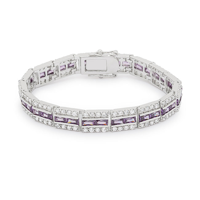 Balboa Purple 5.1CT Cubic Zirconia Bracelet
