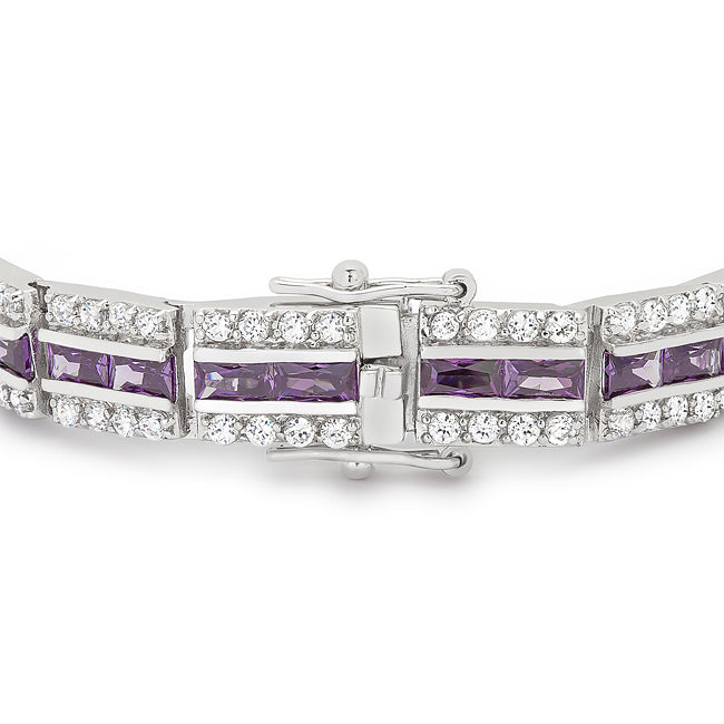 Balboa Purple 5.1CT Cubic Zirconia Bracelet