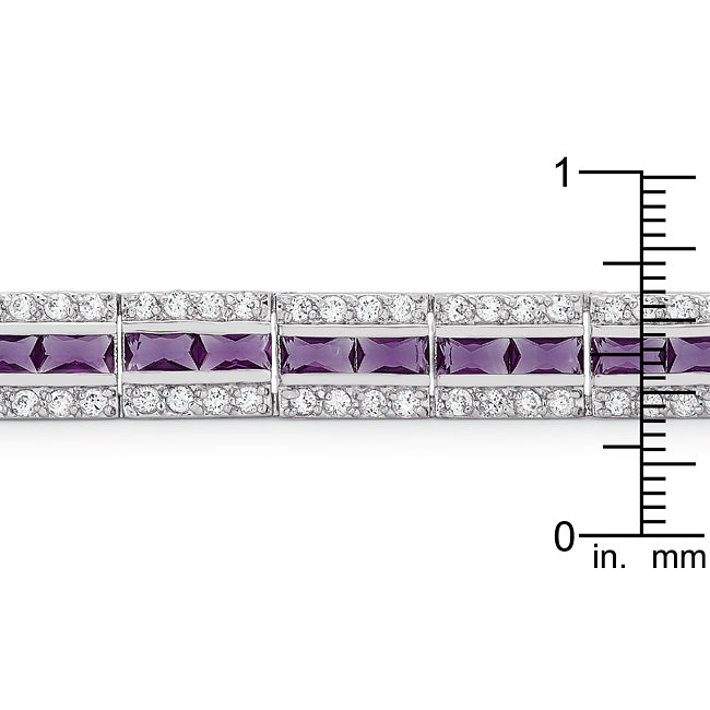 Balboa Purple 5.1CT Cubic Zirconia Bracelet