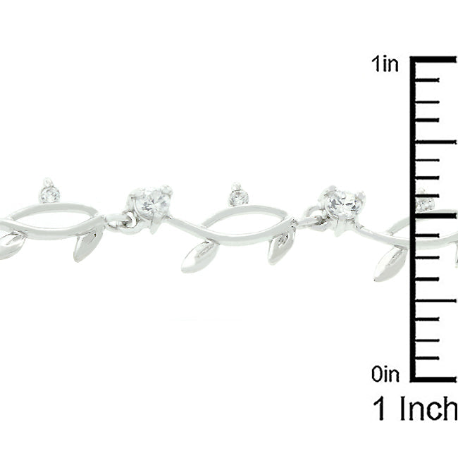 Nathans Delicate Vine Cubic Zirconia Bracelet