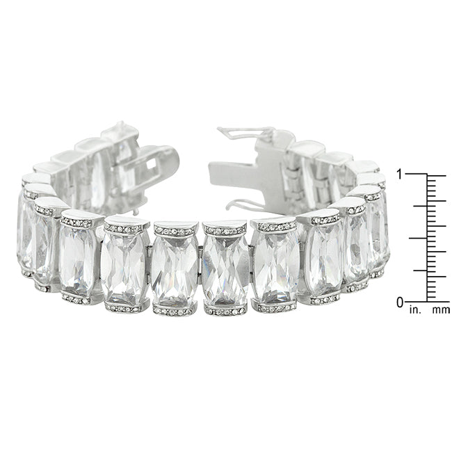 Elegant Big Bold Bridal Bracelet