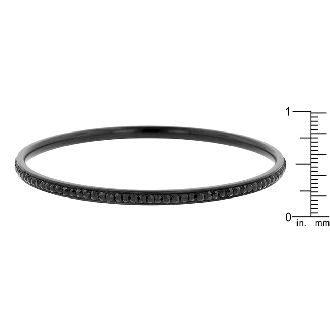 Beautiful Black Bangle Bracelet