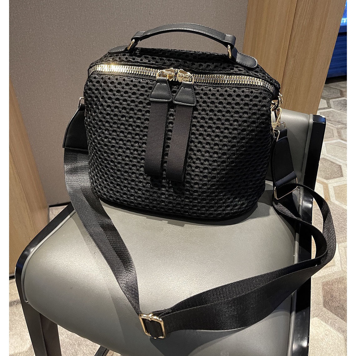 Demi Nylon Hobo Crossbody Bag