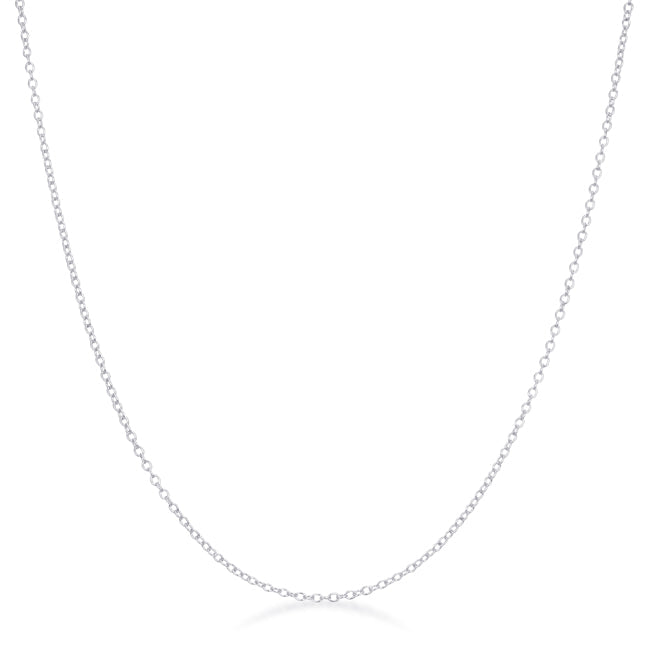 Delicate Silver Link Chain Necklace