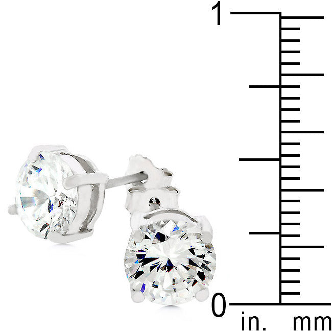 Penelope 7mm Elegant Everyday Stud Earrings