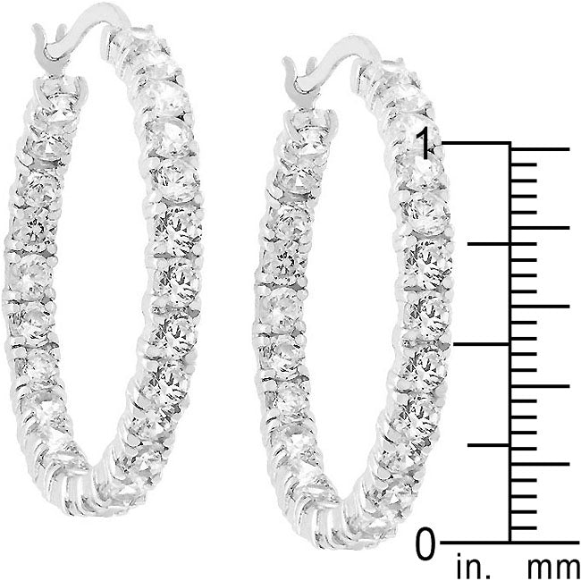 Gorgeous Eternity Inside Out Hoop Earrings