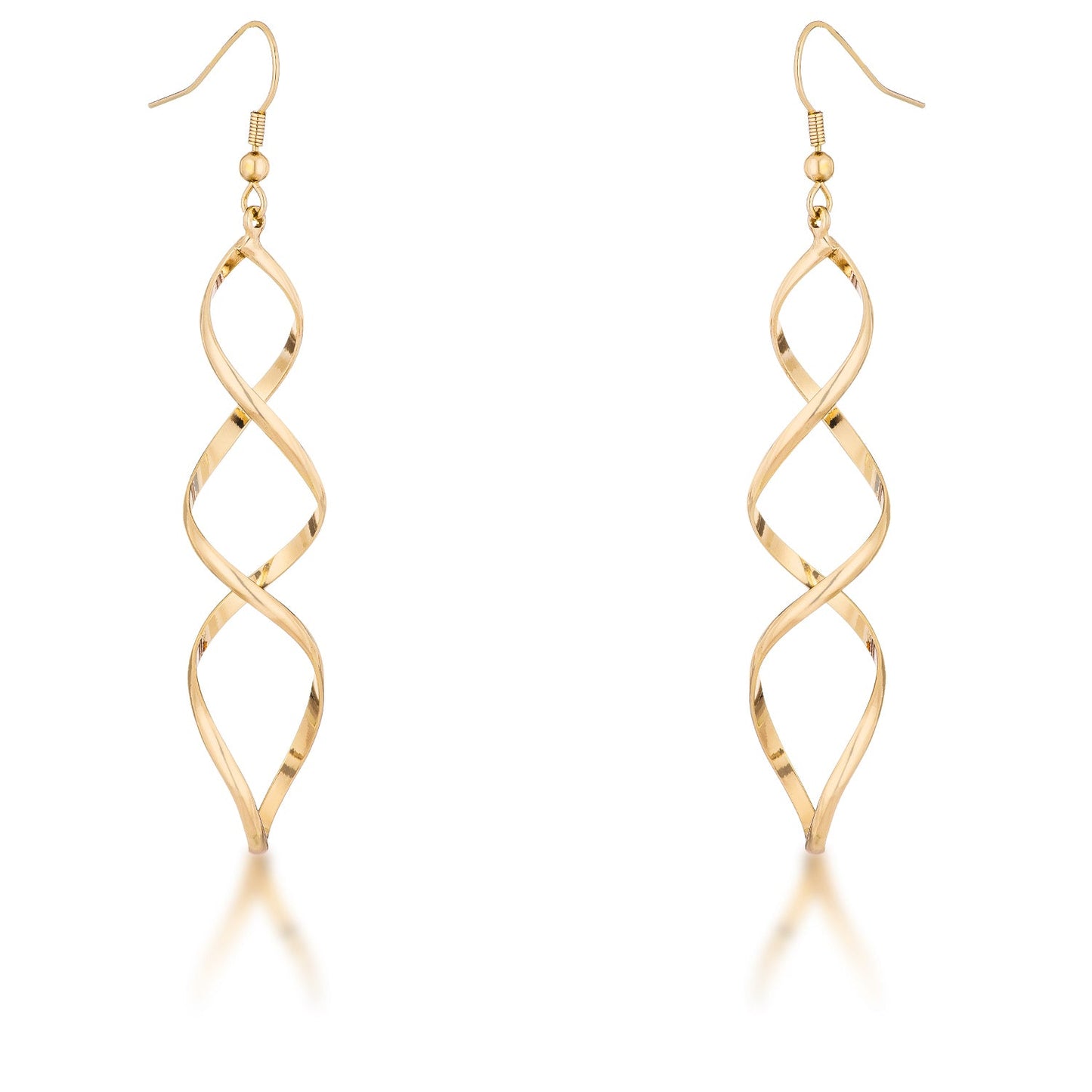 Golden Twist 18k Gold Plated Earrings