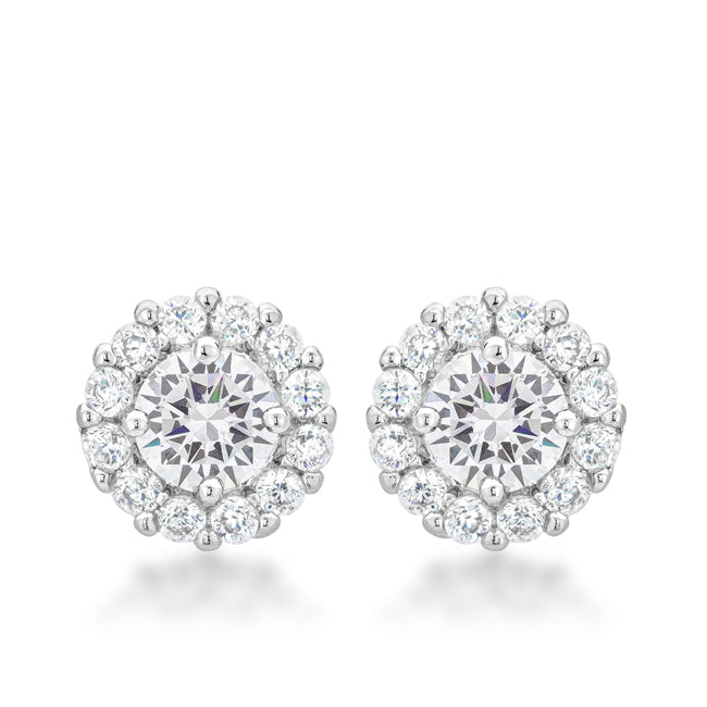 Bella Bridal 6mm Earrings in Clear