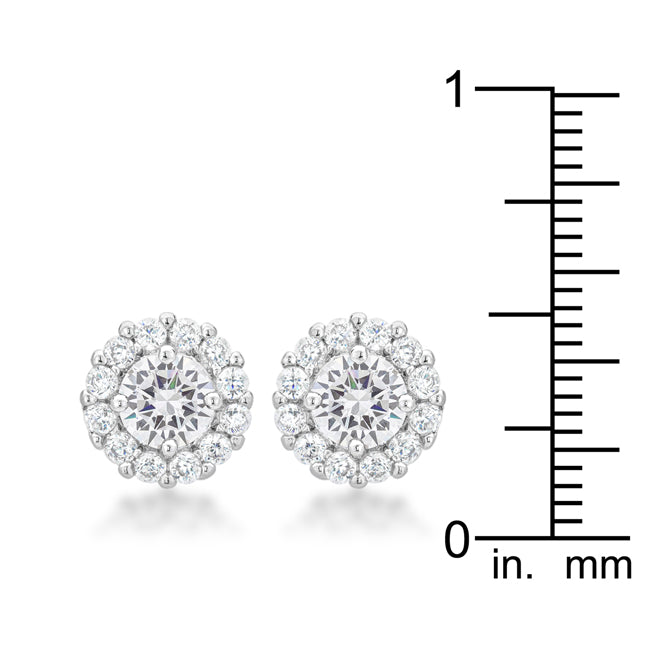 Bella Bridal 6mm Earrings in Clear
