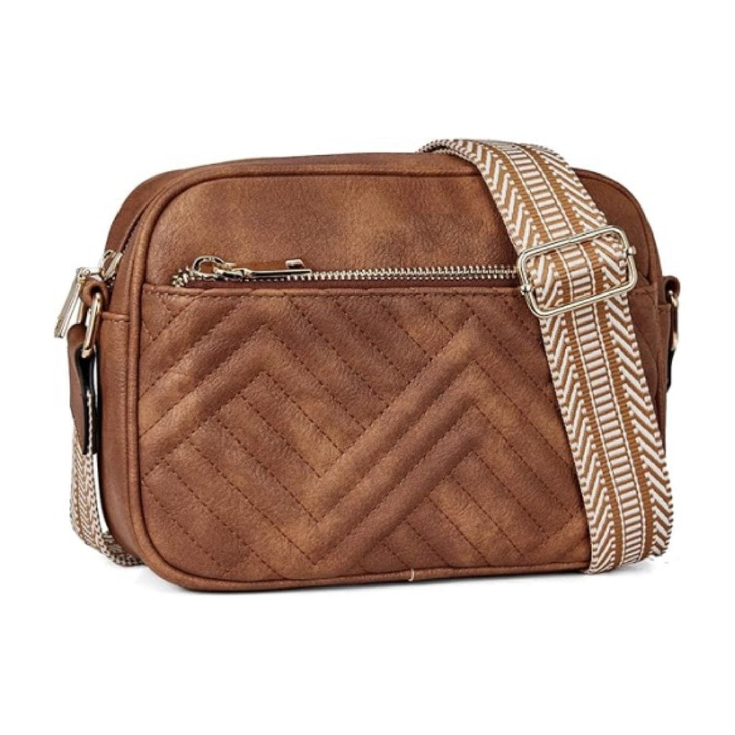 Everly Vegan Leather Camera Crossbody Bag