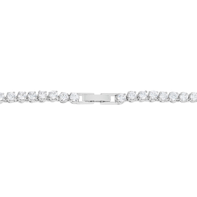 Glamorous Graduated Cubic Zirconia Necklace