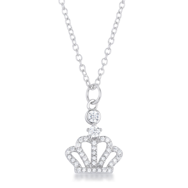 Tabitha 0.5 ct Crown Pendant Necklace