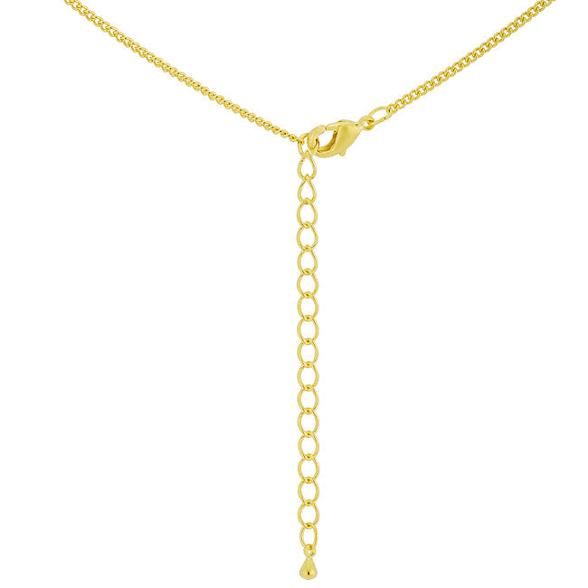 Simple Golden Cross Pendant Necklace