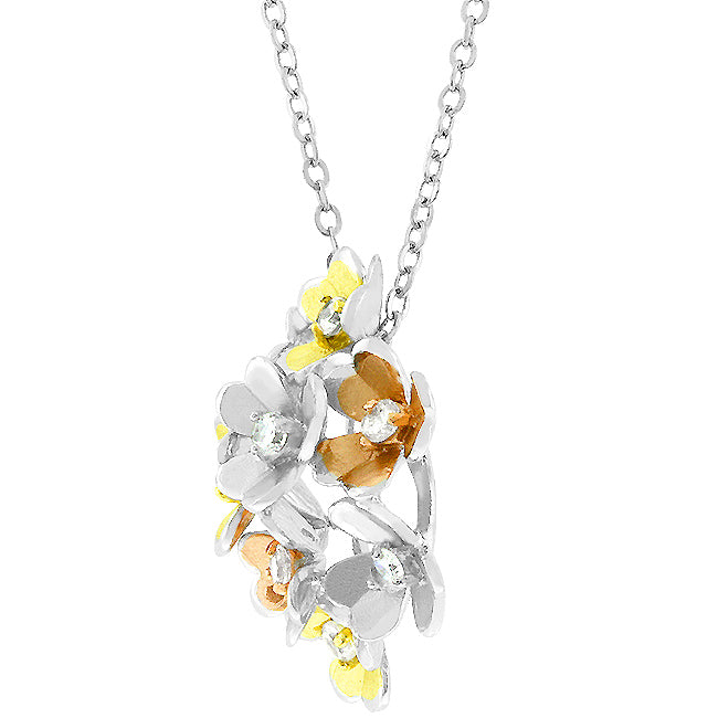 Beautiful Summer Flower Bouquet Necklace