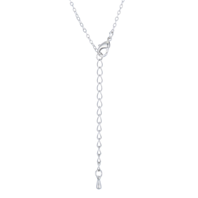 Beautiful Floral Cut Champagne CZ Pendant Necklace
