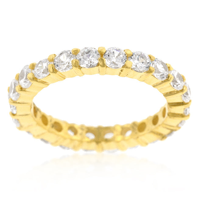 Jessica Eternity Band in 18K Gold Finish