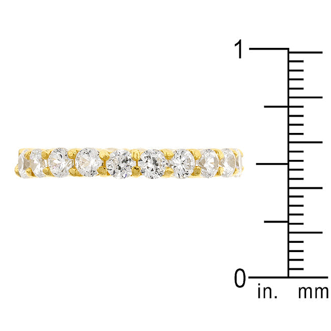 Jessica Eternity Band in 18K Gold Finish