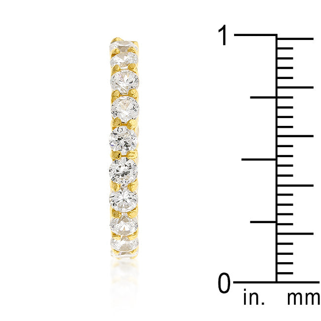 Jessica Eternity Band in 18K Gold Finish