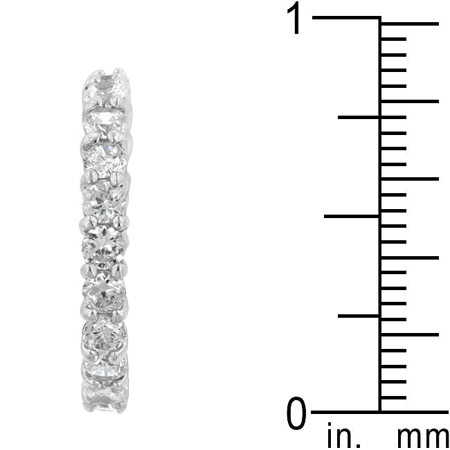 Rhodium Finish Jessica Eternity Band