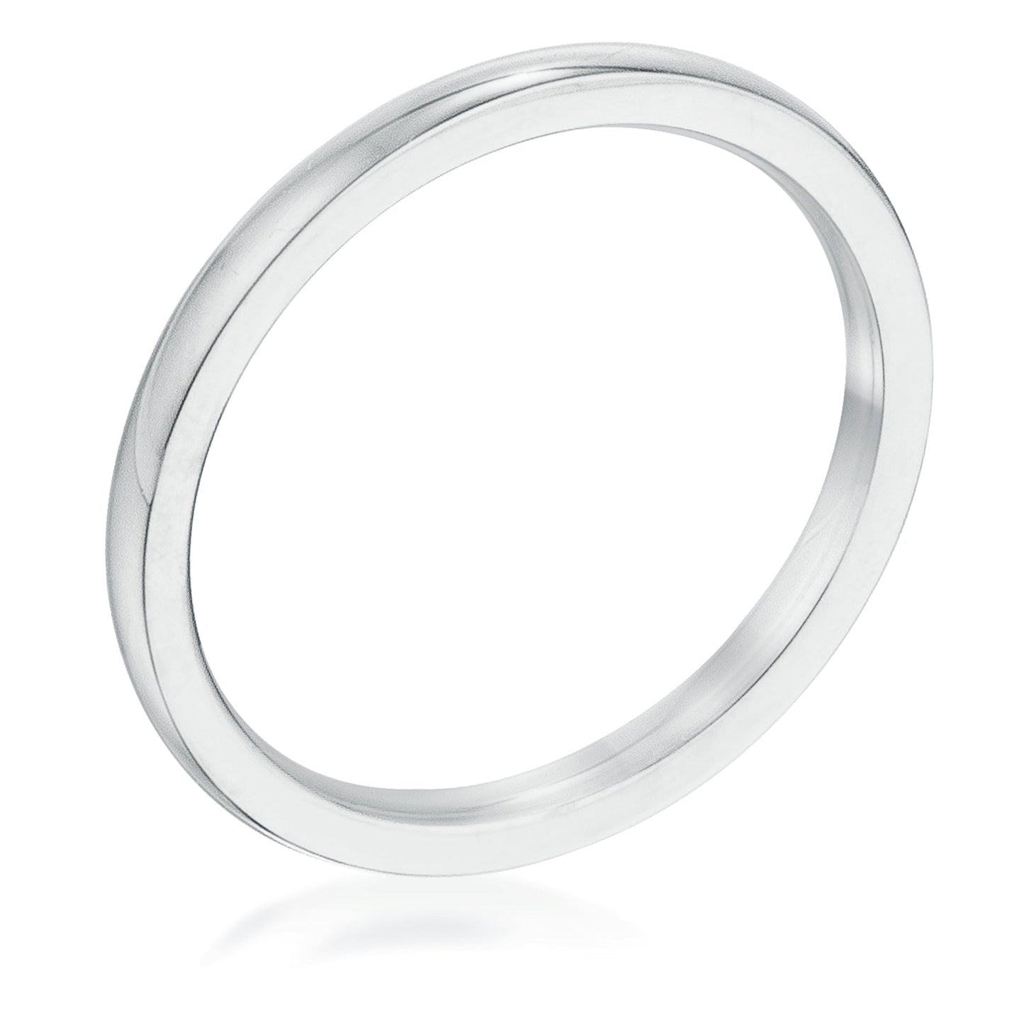 Simple 2mm Stainless Steel Wedding Band