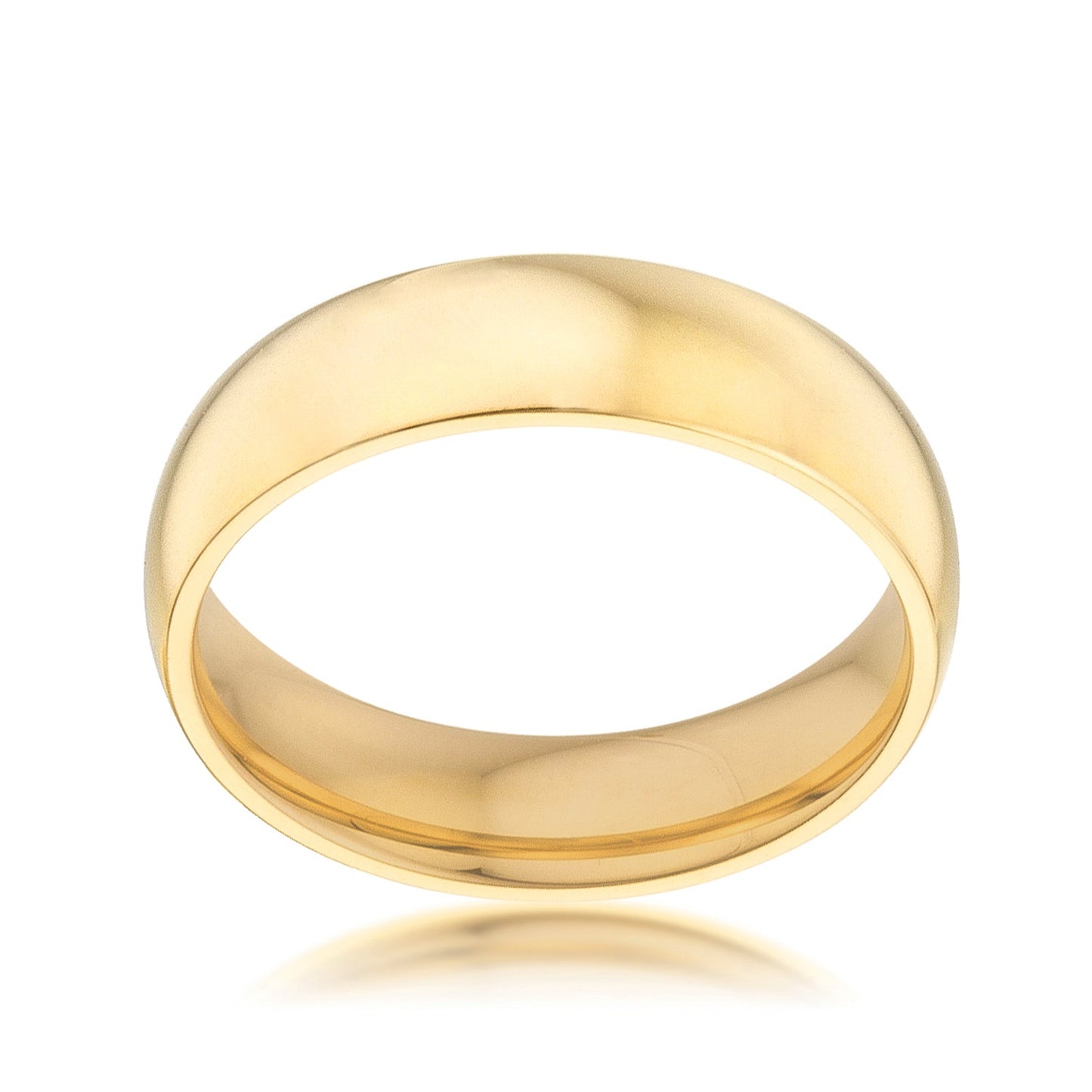 5mm 18k Gold Plated Stainless Steel Band