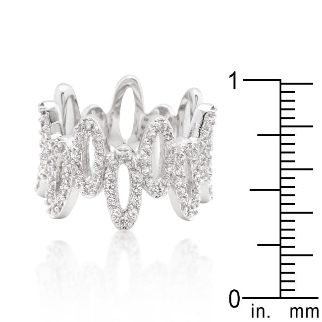 Modern Cubic Zirconia Oval Fashion Ring
