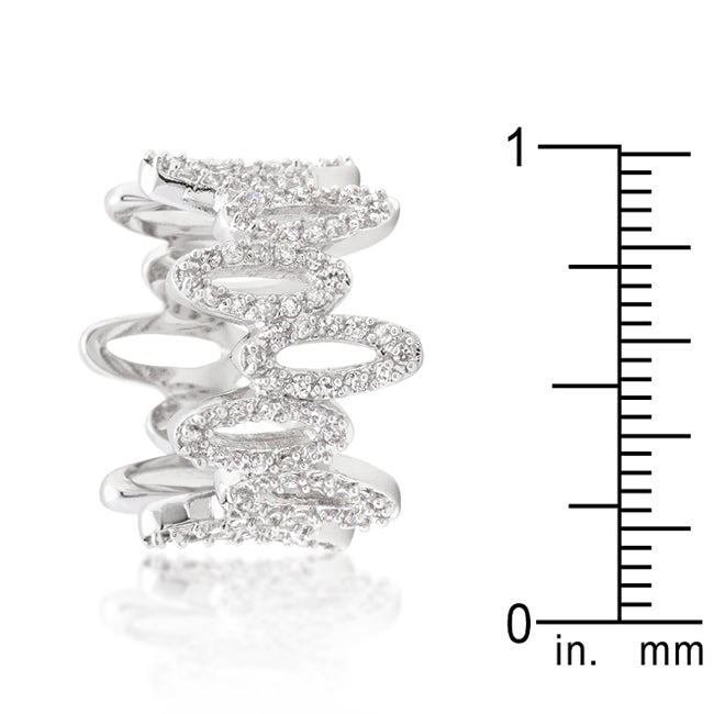 Modern Cubic Zirconia Oval Fashion Ring