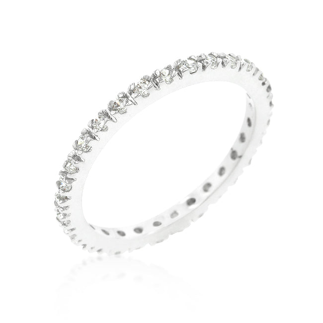 Simple Dainty CZ Eternity Band