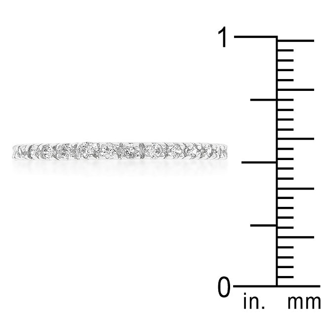 Simple Dainty CZ Eternity Band