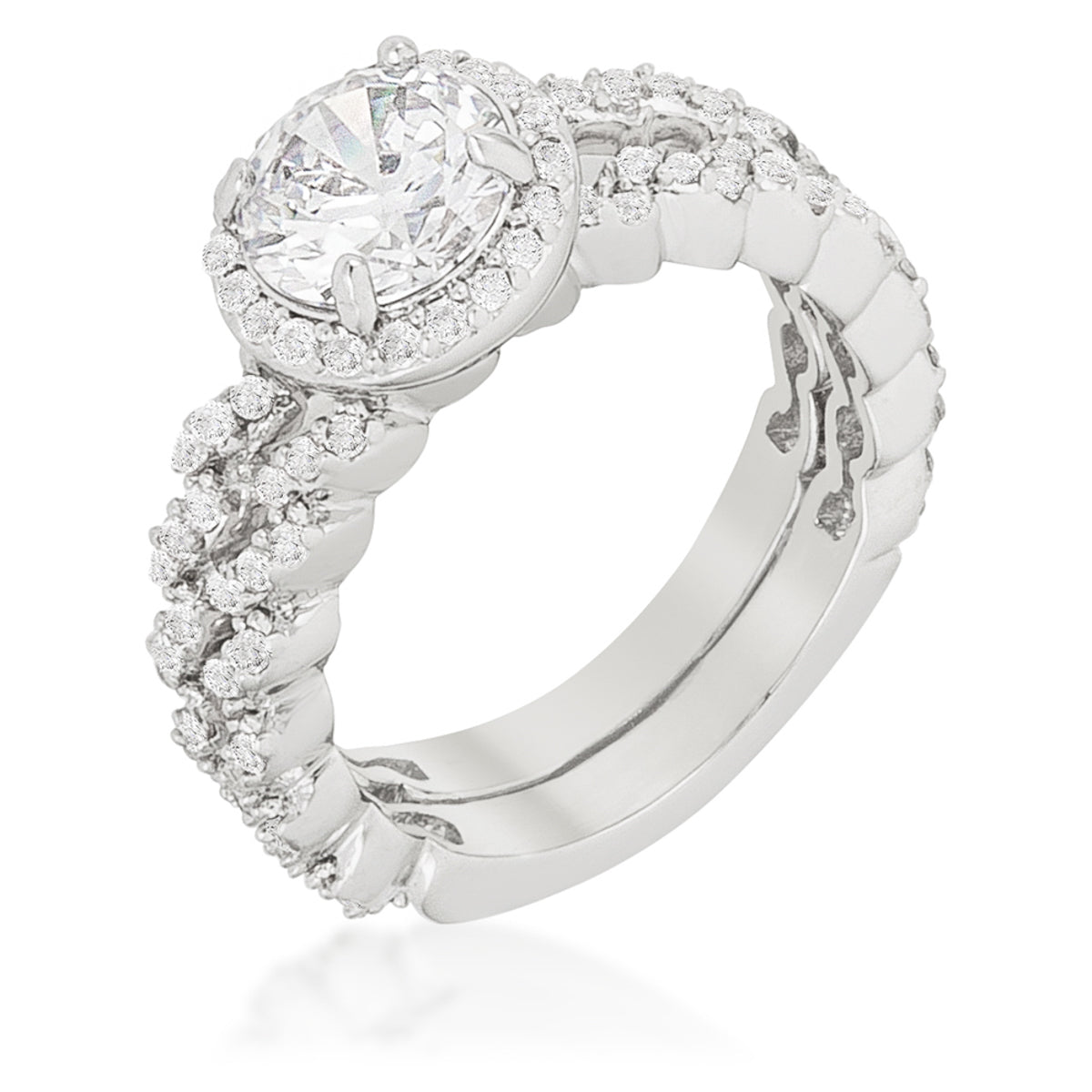 Elegant Zig Zag Wedding Set