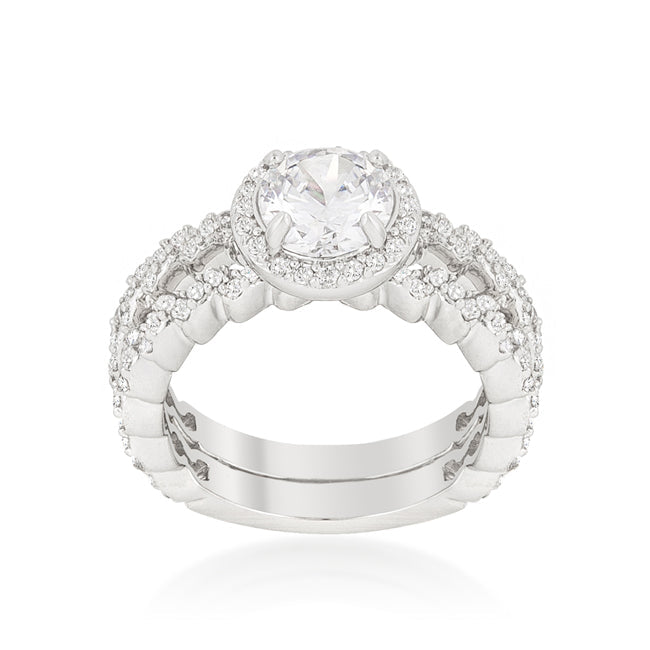 Elegant Zig Zag Wedding Set