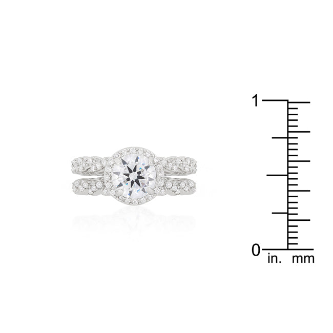 Elegant Zig Zag Wedding Set