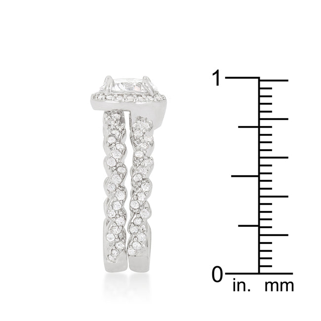 Elegant Zig Zag Wedding Set