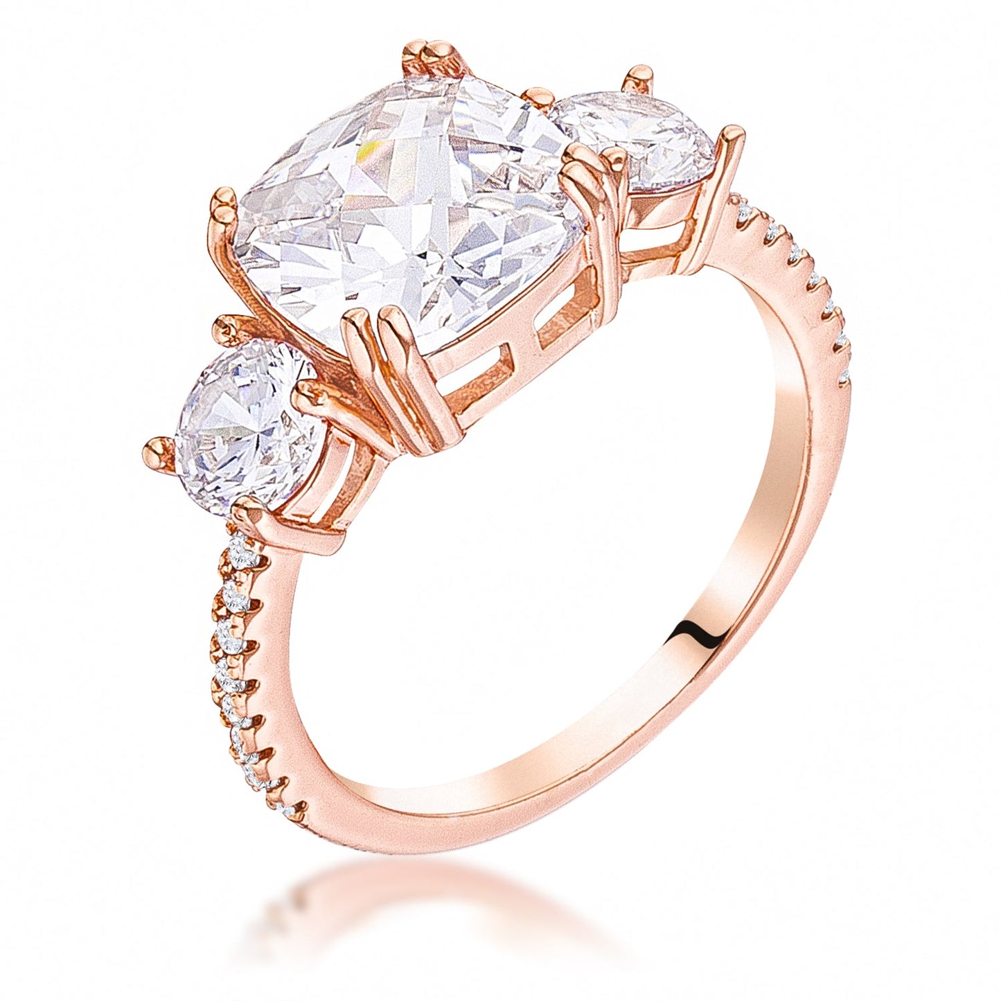 The Modern Royal Trendy 3.65CT Micro Pave CZ Ring