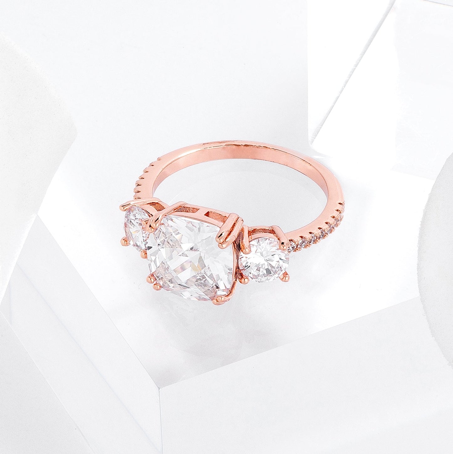 The Modern Royal Trendy 3.65CT Micro Pave CZ Ring