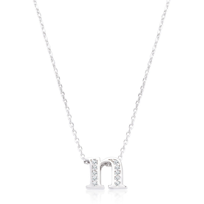 Classic Pave Initial N Pendant